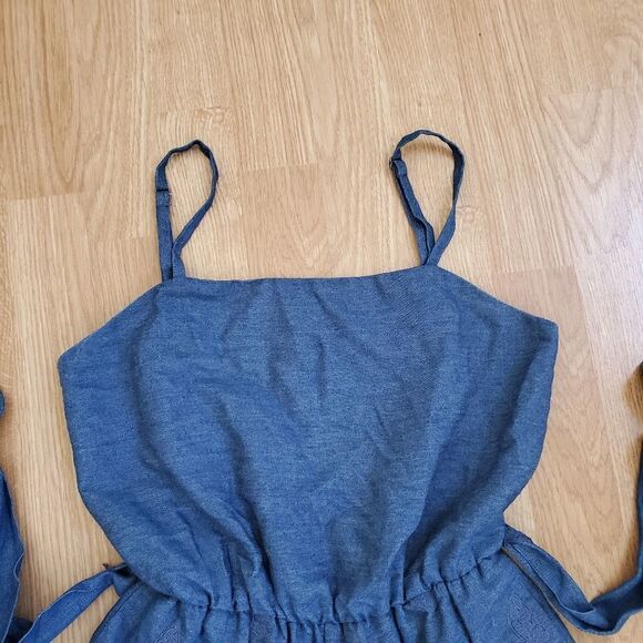 Alice + Olivia Rosetta Chambray Butterfly Applique Romper size 0 - Picture 6 of 16